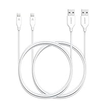 [2 Pack] Anker PowerLine Lightning (6ft) Apple MFi Certified - One of The World's Fastest, Most Durable Lightning Cables for iPhone 7/7 Plus 6/6s Plus 5s/5, iPad mini/4/3/2, iPad Pro Air 2