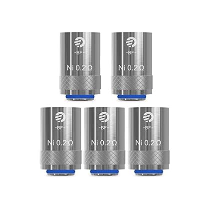Original Joyetech 5-er Pack BF NI - 0.2 ? Ohm DL Coils Head Verdampferköpfe für Cubis, Cubis PRO, Cuboid Mini, eGrip II, AIO,
