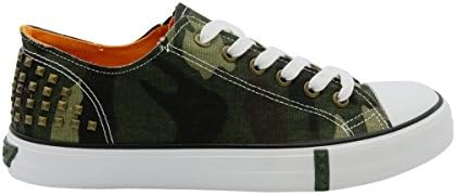 Us Army - Women's Lace Up Canvas Stud Sneaker - Camouflage