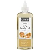 Cuccio Naturale Dry Body Oil Refill 240ml (8oz) – Milk & Honey, Lightweight Non-Greasy Hydrating Body Oil for Smooth, Radiant Skin, Nourishing Moisturizer for All Skin Types, Salon & Home Use