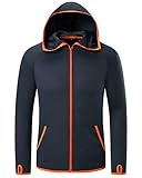 MAGCOMSEN Men's Sun Protection Jacket Water Resistant Hoodie for Running Hiking