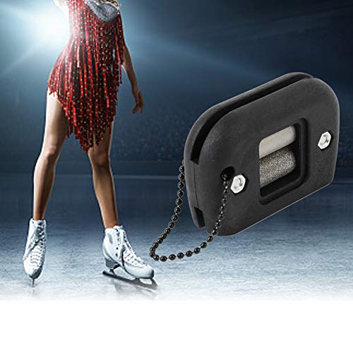 Jacksking Blade Sharpener, Ice Skate Edge Blade Sharpener Portable Sharpening Tool with Two Whetstone Gear