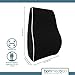 bonmedico Orthopedic Lumbar Support Pillow, Back Cushion with Memory Foam, Back Pillow for Back Support and Back Pain Relief, Ergonomic Lumbar Pillow for Car Seat, Home, Office-Chair, Black, Standard