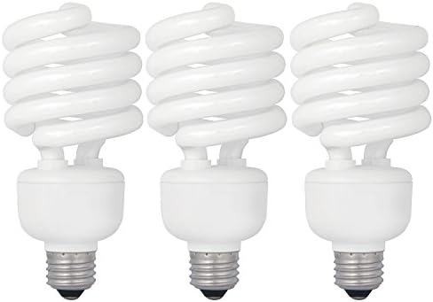 3 Pack OptoLight Energy Efficient Warm 2700K CFL Compact Fluorescent Lamp Light Bulbs - 13W