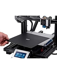 Monoprice MP10 Mini Impresora 3D Negro con (7.874 x 7.874 in) extraíble calentado flexible placa de construcción, nivelación asistida y Dual Y Gantry