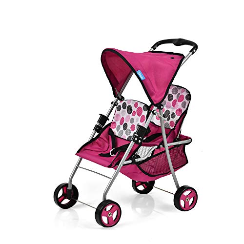 Doll Stroller Poussette Toys R Us Hauck Pink Dot Doll Twin - Main Image