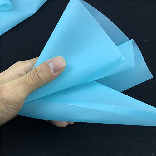 4 Sizes Silicone Cake Pastry Bag, Reusable Icing Piping Bag Baking tool Cupcake Cookie Decorating Bags for Professional Baker Baking Lover (blue) - Thumbnail 2