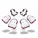 Kids Protective Gear SKL Knee Pads for Kids Knee and Elbow Pads with Wrist Guards 3 in 1 for Skating Cycling Bike Rollerblading Scooter (Red, [Upgraded Version 3.0])