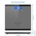 Hippih Digital Body Weight Bathroom Scale with Step-On Technology 400 Pounds, Tempered Glass, Digital Weight Scale Backlit LCD Display D-014SE