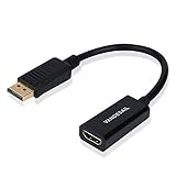 VANDESAIL Displayport HDMI Adapter, DP Displayport to HDMI Cable with Gold Plated Connector
