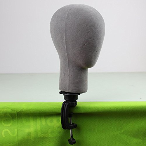 Dreambeauty Black Wig Stand Clamp Manikin Head Wig Holder Clamp for Wig