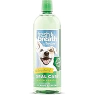 Fresh Breath by TropiClean Oral Care Water Additive for Pets, 33.8oz, Made in USA