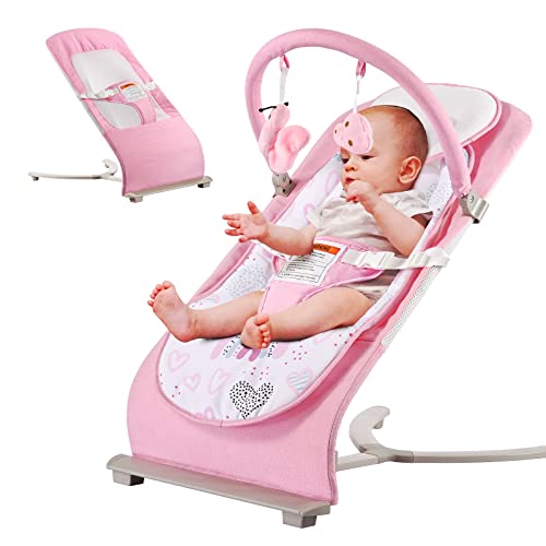 Baby Bouncer for Infants, Baby Bouncer with 3-Point Harness