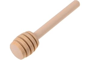 N-K Mini Wooden Honey Spoon Stir Bar for Honey Jar Eco-Friendly Supplies Long Handle Mixing Stick Accessories