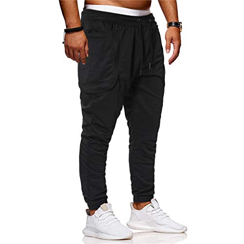 Simayixx Sport Clothing Men's Bike Cycling Pants Running Windproof Fleece Thermal Pant Multi Active Trousers Leggings Black - Thumbnail 2