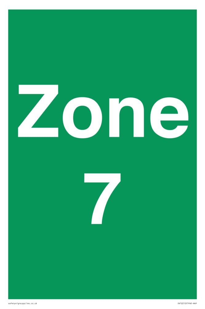Zone 7 Sign - 200x300mm - A4P