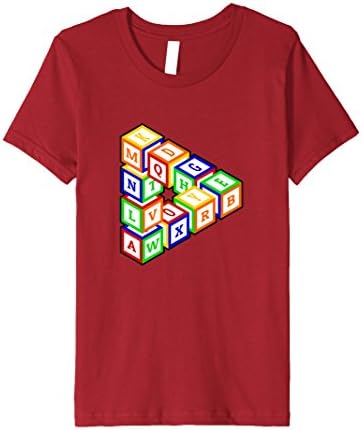 Kids Impossible construction of toy blocks in a weird triangle 8 Cranberry