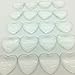IGOGO 20 PCS Heart Glass Cabochons 1 inch 25mm - Clear Dome Magnifying Cabs