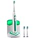 Xtech XHST-100 Oral Hygiene Ultra High Powered 40,000VPM, 5 Brushing Modes, Rechargeable Electric Ultrasonic Toothbrush with Charging Dock & Built-in UV Sanitizer, Includes 3 Brush Heads