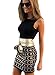 Sexy Women Classic Slim Fit Bodycon Mini Dress (M, Black)