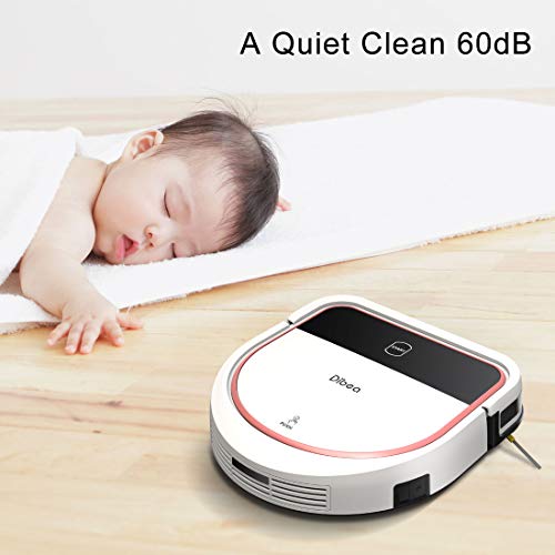 Dibea Robotic Vacuum Cleaner 2 in 1 Vacuuming and Mopping Robot, D