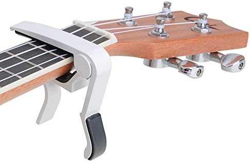 Guitar Capo Single-handed Quick Change For Acoustic &amp; Electric Classical Guitar (white)
