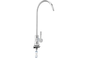 Kitchen Water Faucet, RO Water Faucet, Mini Swan Neck Drinking Tap Reverse Osmosis Purifier Filtration Drinking Water Filter 