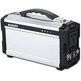 Suaoki 222Wh Portable Generator Power Source CPAP Lithium Battery Pack Power Supply with Silent 110V/60Hz, Max 200W AC Power Inverters, DC 12V &amp; USB Ports, Charged by Solar Panel/ Wall Outlet/ Car