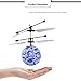 Leegor RC Toy Epoch Air RC Flying Ball, RC Drone Helicopter Ball Built-in Shining LED Lighting for Kids Teenagers Colorful Flyings for Kids Toy Christmas Gift (Blue)
