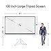 Cloud Mountain Projector Screen with Stand 100 inch 16:9 Portable Projector screen Indoor Outdoor Tripod screen for Projector Adjustable Wrinkle-Free Foldable Projection Screen(1.3 Gain, 160° Viewing)