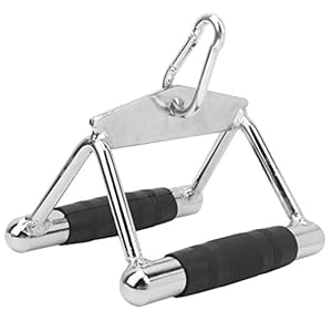 DAUERHAFT-Steel-Multifunction-Workout-Tricep-V-Shaped-Press-Down-Bar-Easy-to-Usefor-Seated-Rowing-Exercises DAUERHAFT V-Shaped Pressure Bar, Steel V-Shaped Multifunction Handle, V-Shaped Pressure Bar for Triceps Rowing Machine…