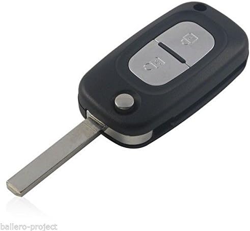 RENAULT 2 Button Remote Flip Key Case Key with Beard KS12
