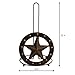 Texas Towel Paper Holder Stand Rustic Wire Barn Vintage Farmhouse Home Crafts Rolls Hanger Organization Storage Western Bathroom Accessories Countertop Kitchen Bedroom Standing Dispenser