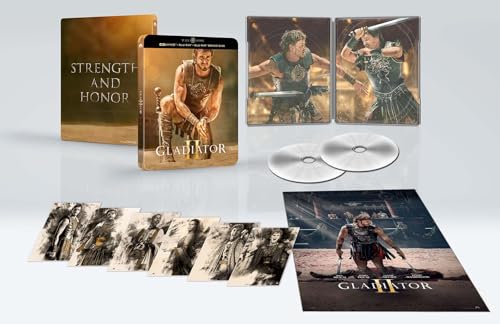 Il Gladiatore II (Steelbook 4K UHD + 2 Blu-ray + 6 cards + poster)