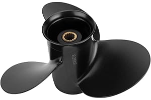 Qiclear OEM Upgrade 9.25 x 9 &10&11 Pitch 14 Spline Tooth Aluminum Boat Propeller fit Mercury Outboard Motos 9.9/15/20HP &Tohatsu Motos 9.9/12/15/18HP/20HP,NSM NSF MFS, 2-1/2" Gearcase,Rh
