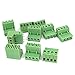 10Pcs 300V 15A 5.08mm Pitch 4-Pin PCB Screw Terminal Block Connector