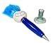 4 Bobble-Body Pens With Suction Holders - Cute, Fuzzy Talking Novelty Characters.