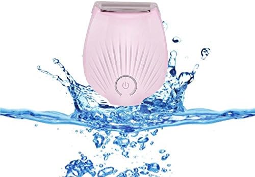 FIGHTART Lady electric shaver, rechargeable and watertight lady shaver, bikini trimmer USB charging stainless steel hair removal from legs, armpits, bikini, travel lock wet and dry use