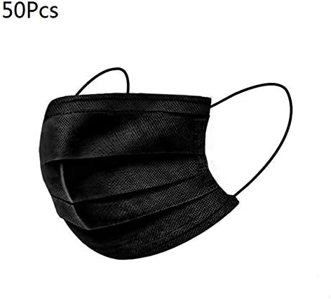 UNWSTYU 50pcs 4 Layer Black Disposable Dental Industry Loop Dust Non-Woven