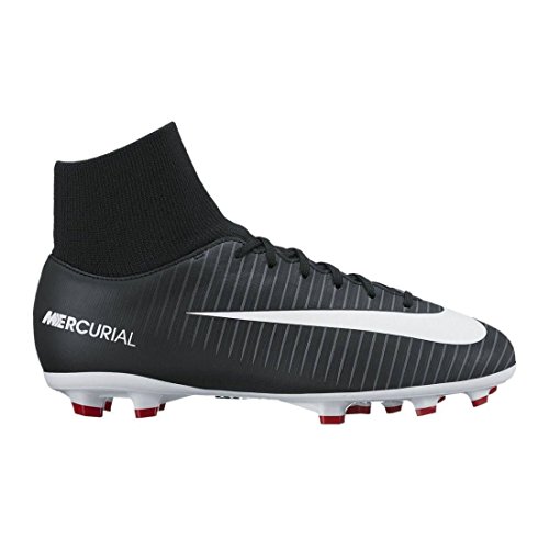 NIKE Youth Mercurial Victory VI Dynamic Fit FG Cleats [Black] (3.5Y)