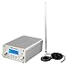 Retekess TR502 15W FM Transmitter Long Range Wireless Broadcast Stereo Station 8 Level RF Power Adjustable Support AUX Input USB for Church(Silver)