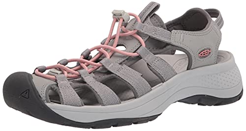 KEEN Women’s Astoria West Closed Toe Sandals, Forest Night/Ibis Rose, 6
