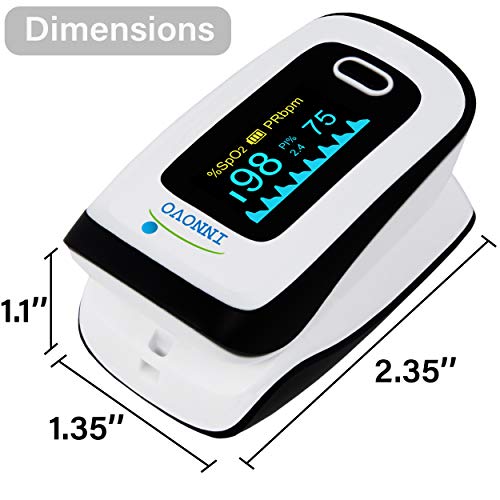 Innovo Deluxe Fingertip Pulse Oximeter with Plethysmograph and