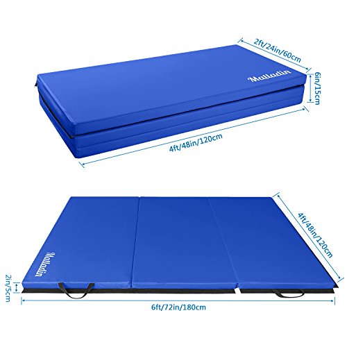 Matladin 6' Folding Trifold Gymnastics Gym Exercise Aerobics Mat, 6ft