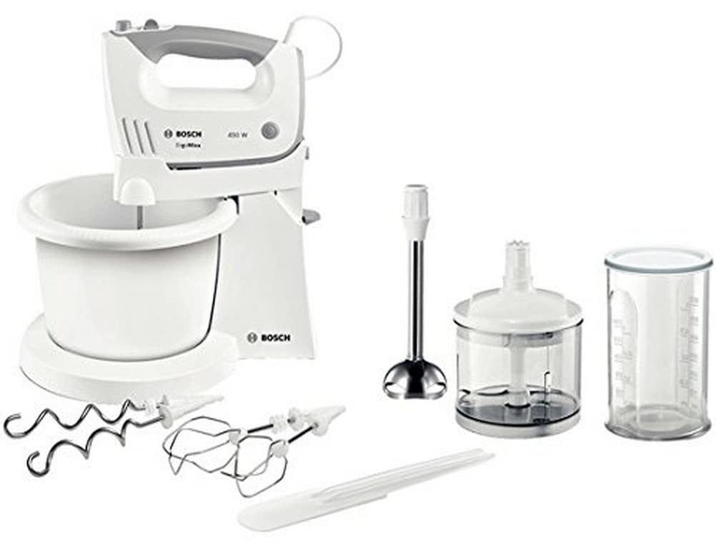 Bosch MFQ36490 Mixer, 50/60 Hz, 220-240 V, 20.8 cm x 15.4 cm x 7.4 cm, White