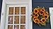 Melbourne Silk Sunflower Front Door Wreath 22 inch - Handcrafted With Designer Quality Silk Flowers - Display Outdoors In Spring, Summer, and Fall