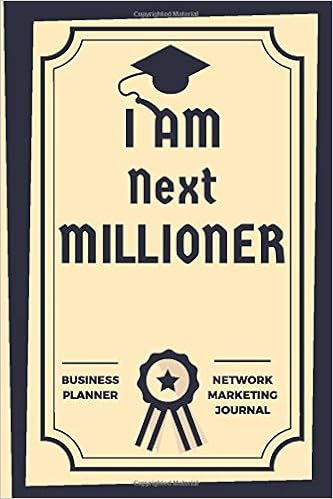 I Am Next Millioner Business Planner Network Marketing Journal Direct Entrepreneur Jhones Amazon De Bucher amazon de