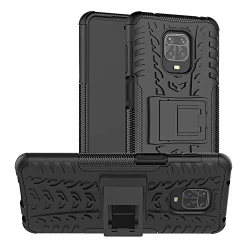 LR APPSTER® Back Cover for Redmi Note 9 Pro/Redmi Note 9 Pro Max Case Back Cover Rugged Armor TPU+PC Hybrid Kickstand Ba