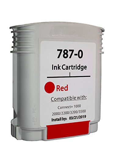 Pitney Bowes compatible 787-0 Red Ink Cartridge for Connect+ Series Mailing Machines - Thumbnail 4