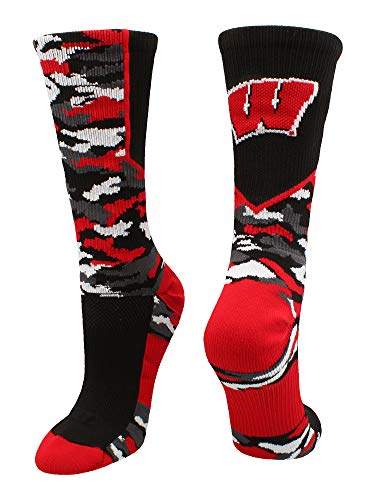 TCK SportsWisconsin Badgers Socks Woodland Camo Crew